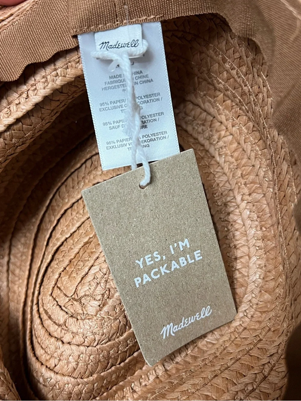 Madewell packable straw